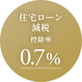 住宅ローン減税控除率0.7%